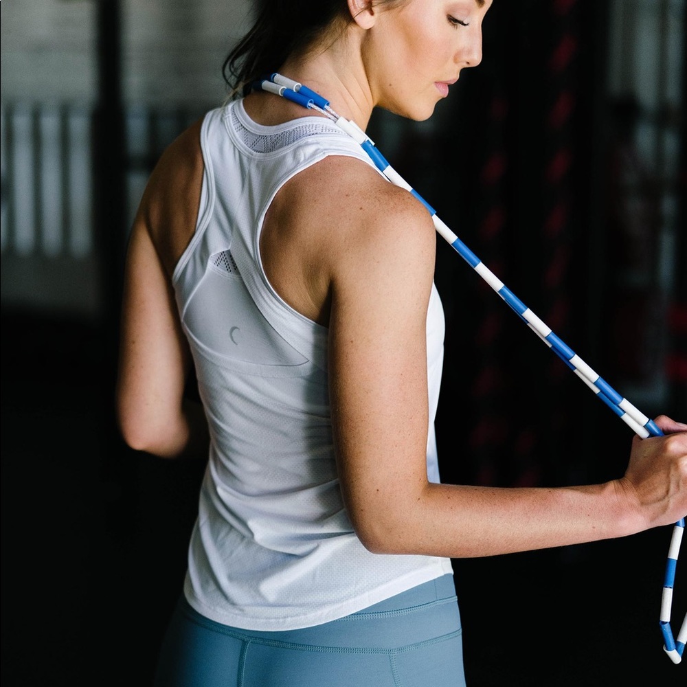 White Vented Open Back Tank RC